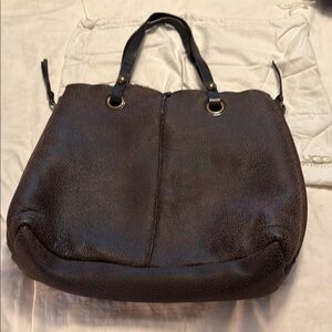 UGG Brown Sheepskin Tote Bag with Edgy Minimalist Design
